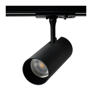 PURPL LED-Schienenstrahler | 1 Phase | GU10-Fassung | Ø55x130mm | Schwarz