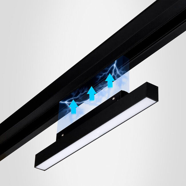 48V Magnetische Linien Leuchte 30cm | CCT | 12W | 735 lm | Zigbee 3.0 | Dimmbar | IP44