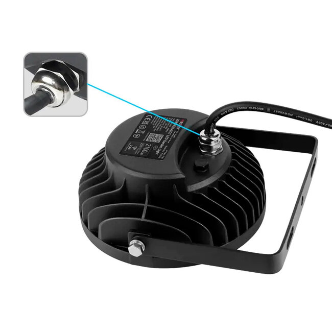 Smarte 2,4Ghz LED Gartenlampe | 25W | RGB+CCT | wetterfest - IP65 | schwarz | Mixboxer FUTC05