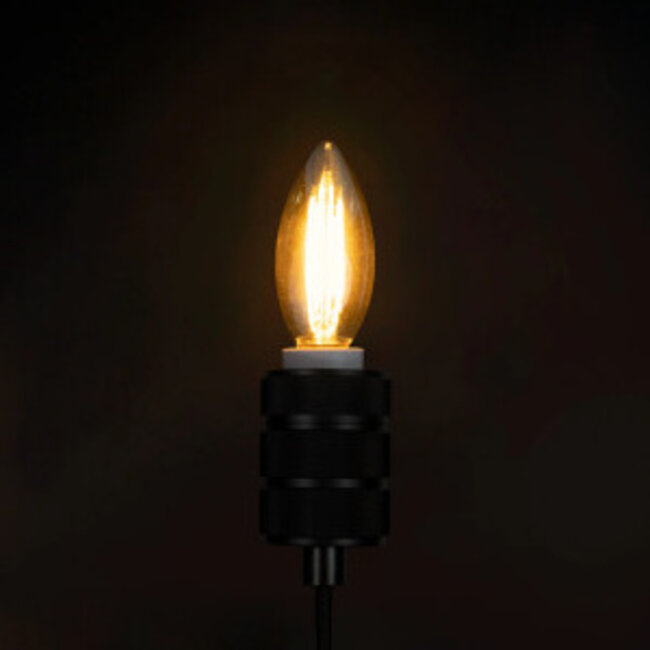 PURPL LED Glühbirne E14 | 5W (≙25W) | extra warmweiß 2200K | dimmbar | Kerzenform Retro C35