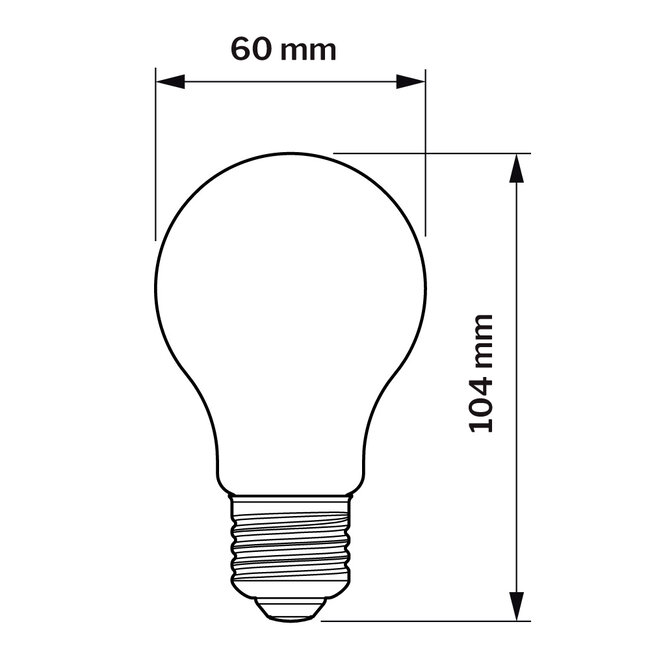 Philips LED Glühbirne E27 | 7W (≙40W) | extra warmweiß 2700K | dimmbar | A60