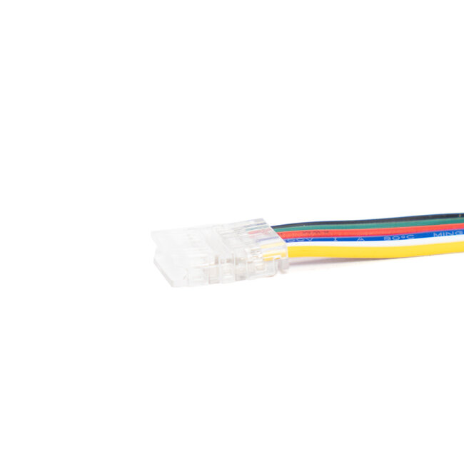 PURPL Anschluss Verbinder | COB-LED-Streifen RGB+CCT | 5er-Pack | Streifen-zu-Draht | IP20