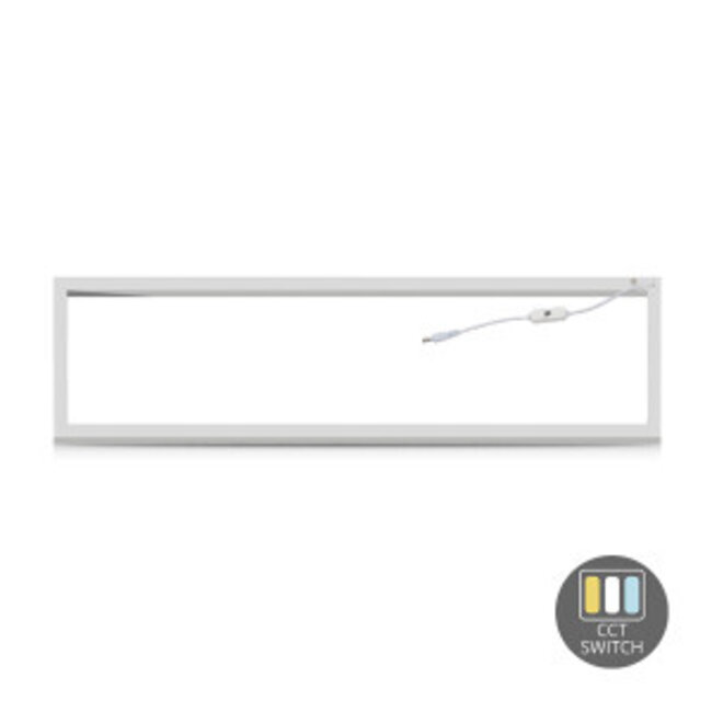 PURPL LED Panel Linear Hollow | 120x30 | 32W | CCT 3-in-1 | UGR<23