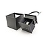 PURPL Eckige Wandleuchte 10x10cm | schwarz | 2x 3W COB LED | warmweiß 3000K | Aluminium