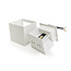 PURPL Eckige Wandleuchte 10x10cm | weiß | 2x 3W COB LED | warmweiß 3000K | Aluminium