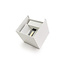 PURPL Eckige Wandleuchte 10x10cm | weiß | 2x 3W COB LED | warmweiß 3000K | Aluminium