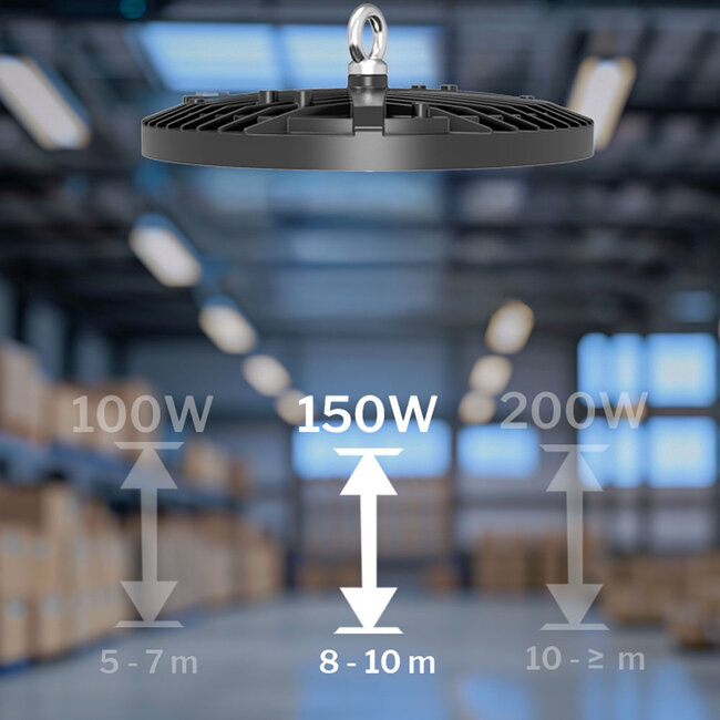 PURPL LED Hallenstrahler X3 | 150W | 11.500 lm | 110lm/W | kaltweiß 6000K | ∠120° | IP65 | IK07