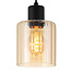 PURPL Pendelleuchte Glas Amber Design | 3-flammig | ø25cm | E27-Fassung