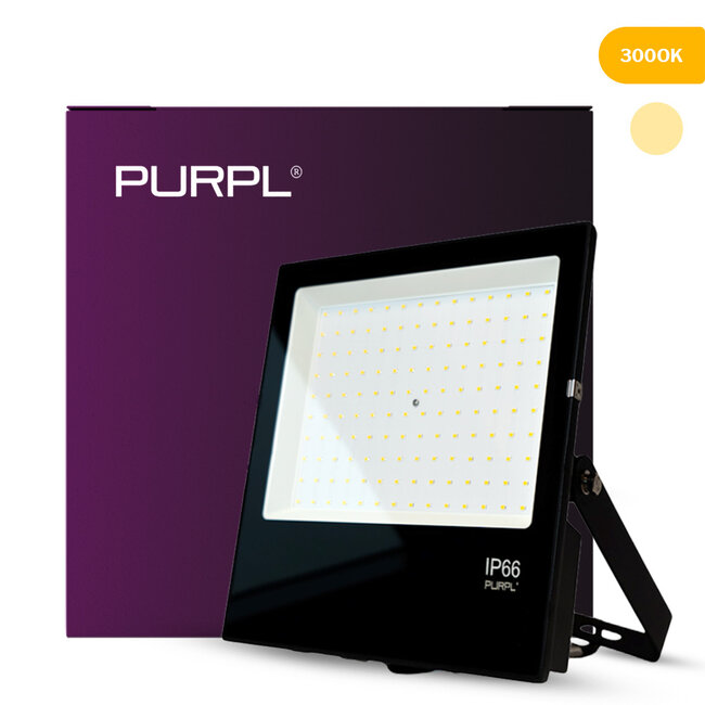 PURPL LED Flutlicht 100W | warmweiß 3000K | IP66 | IK08 | inkl. Halterbügel
