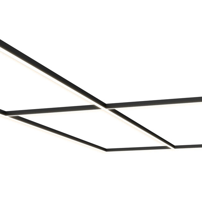 LED-Linearleuchte | T-Form | 15W | 3CCT (3000K | 4000K | 5700K) | dimmbar | schwarz