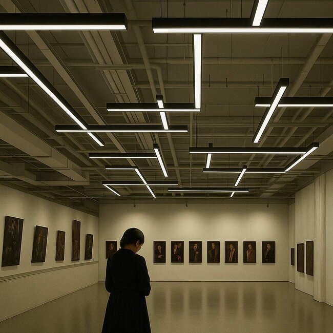 PURPL LED-Linearleuchte | X-Form | 20W | 3CCT (3000K | 4000K | 5700K) | dimmbar | schwarz