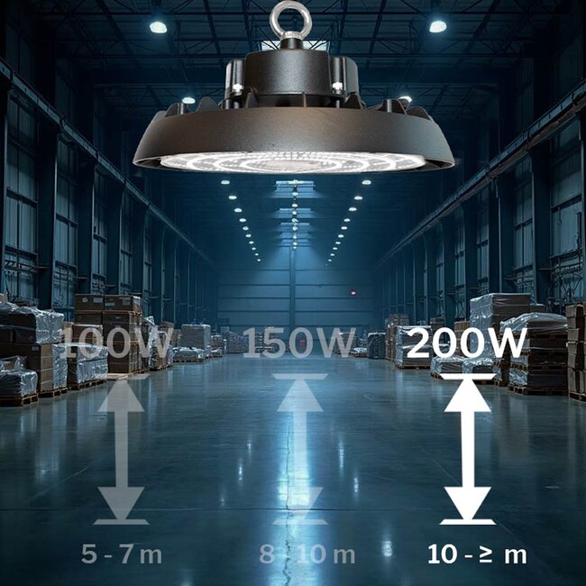 PURPL LED Hallenstrahler | 240W | 36.000 lm | 150lm/W | neutralweiß 4000K | IP65 | IK10 | Dimmbar | G4 | Flimmerfrei