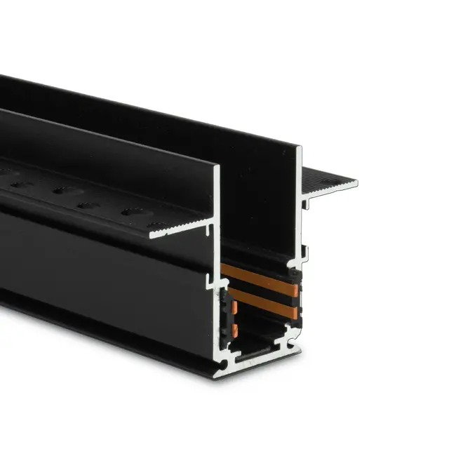 MiBoxer/Mi-Light Magnetische (Einbau-)Stromschiene | 1,5m | 48V Magnet Schienensystem | Schwarz