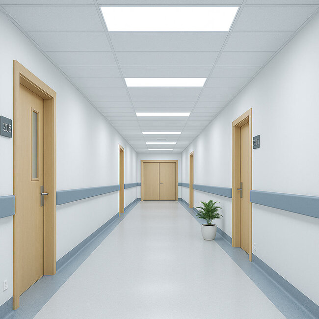 PURPL LED Panel | 120x60 | kaltweiß 6000K | 45W | 130 lm/W= 5850 lm | UGR<19 | Edge-lit