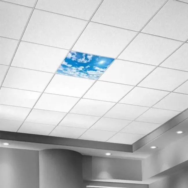 Acrylglas-Platte für LED-Panels 60x60 / 62x62 mit Fotomotiv Wolken IMG8