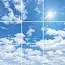 PURPL Acrylglas-Platte für LED-Panels 60x60 / 62x62 mit Fotomotiv Wolken IMG8