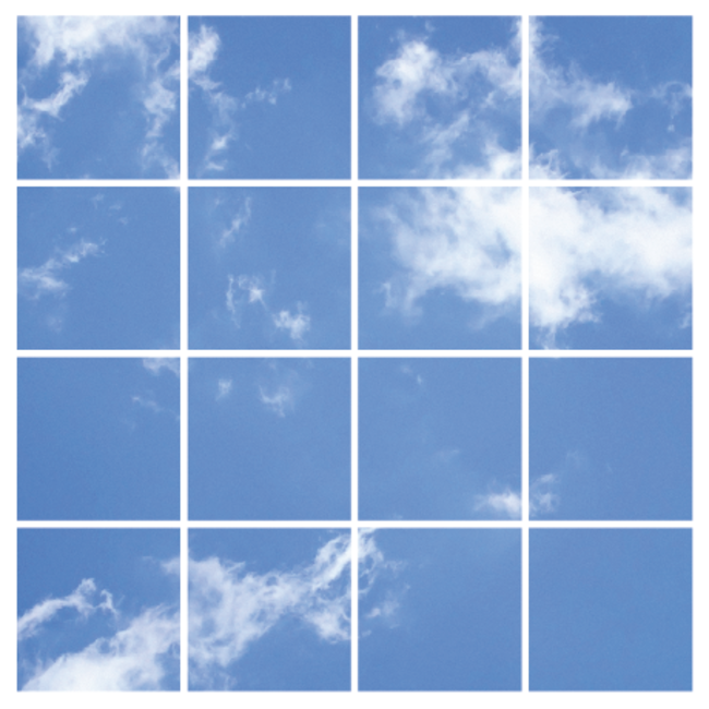 Acrylglas-Platte für LED-Panels 60x60 / 62x62 mit Fotomotiv Wolken IMG5