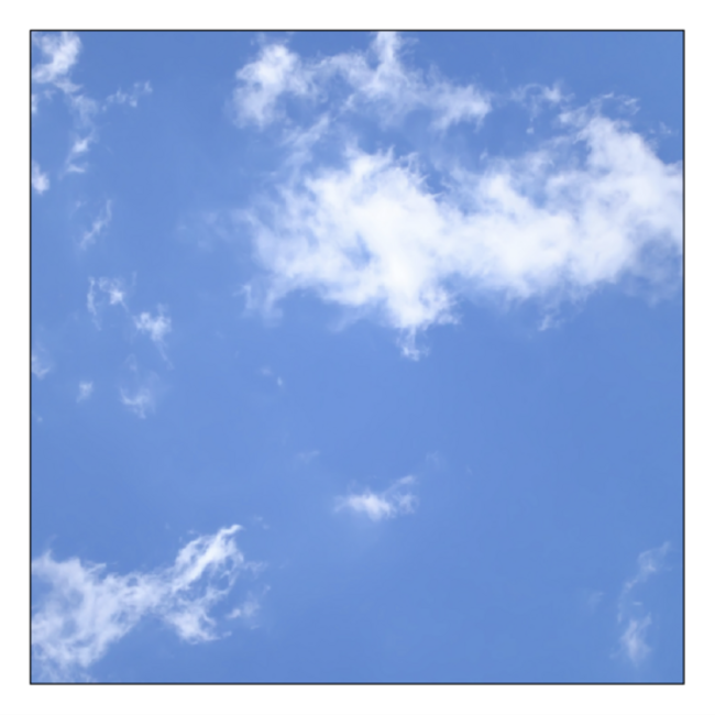 Acrylglas-Platte für LED-Panels 60x60 / 62x62 mit Fotomotiv Wolken IMG5