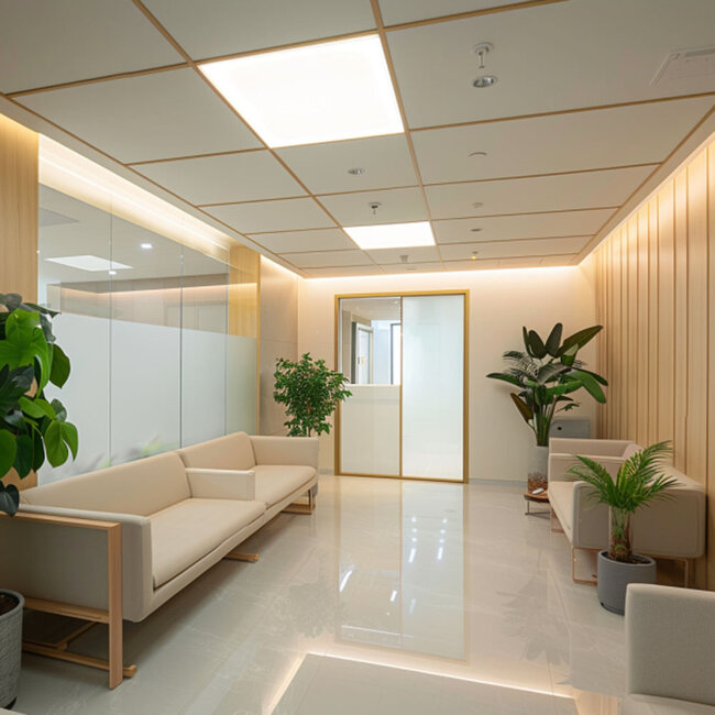 LED Panel | 62x62 | neutralweiß 4000K | 33W | 110 lm/W / 3630lm | DALI2 | dimmbar | UGR<25 | Back-lit