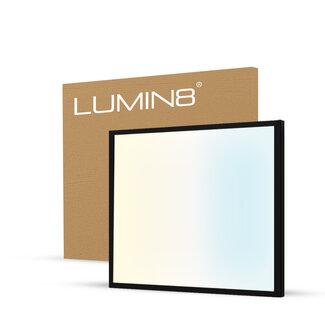 Lumin8 LED Panel | 60x60 | CCT | 36W | dimmbar | 100 lm/W / 3900lm | UGR<22 | Back-lit | Schwarz Lumin8 LED Panel | 60x60 | CCT | 36W | dimmbar | 100 lm/W / 3900lm | UGR<22 | Back-lit | Schwarz