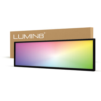 Lumin8 LED Panel | 120x30 | RGB+CCT | 36W | dimmbar | 100 lm/W / 3600lm | UGR<22 | Back-lit | Schwarz