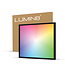 Lumin8 LED Panel | 62x62 | RGB+CCT (2800K-6500K) | dimmbar | 36W | 100 lm/W / 3600lm | UGR<22 | Back-lit | Schwarz