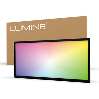 Lumin8 LED Panel | 120x60 | RGB+CCT | 60W | dimmbar | 100 lm/W / 6000lm | UGR<22 | Back-lit | Schwarz