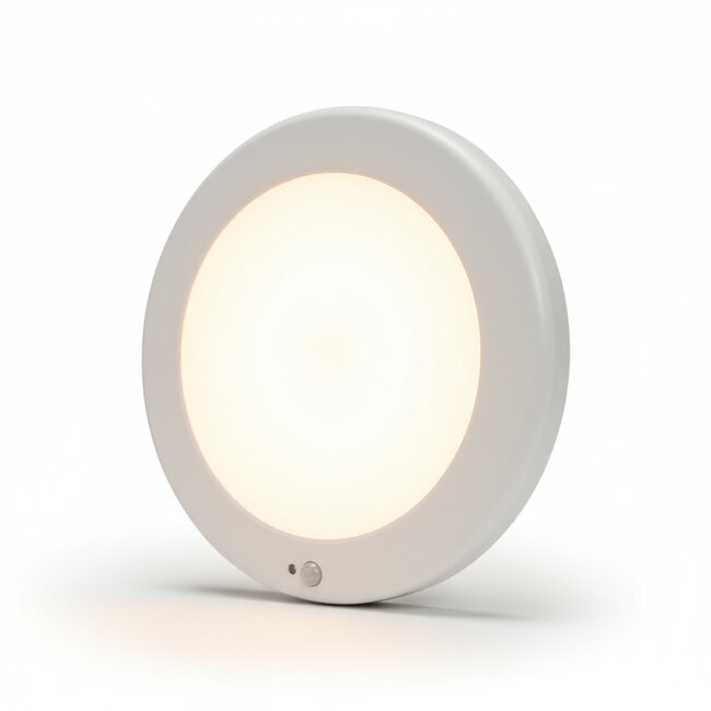 PURPL LED Einbaustrahler mit Bewegungsmelder - flexibel 10W/13W/16W - ø240mm - CCT (3000K/4000K/5700K) - IP20 - Rund - Weiß