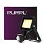 PURPL LED Flutlicht 10W + Bewegungssensor | Warmweiß | IP44 | inkl. Halterbügel | Schwarz