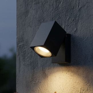 PURPL GU10 LED Wandleuchte | 1-flammig |  60° verstellbar | IP44 Innen & Außen | Aluminium