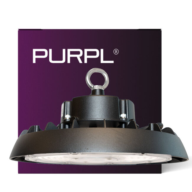 PURPL LED Hallenstrahler | 240W | 36.000 lm | 150lm/W | kaltweiß 6000K | IP65 | IK10 | Dimmbar | G4 | Flimmerfrei
