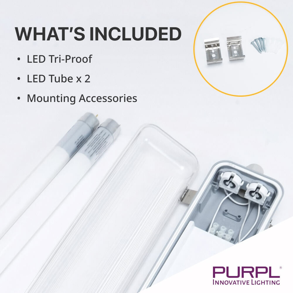 Lumiled LED Feuchtraumleuchte TERRA 30W – 3300lm, 4000K, IP65, IK08, 60cm, Verknüpfbar, Für Keller, Garage & Werkstatt LED Deckenleuchte Robust