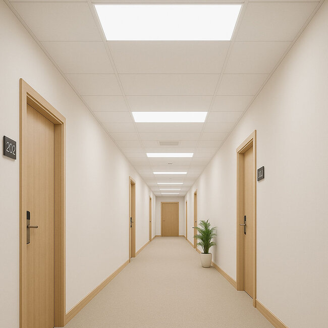 Lumin8 LED Panel | 120x60 | 4000K | 38W | 180 lm/W / 6840 lm  | UGR22 | flimmerfrei | dimmbar | Backlit