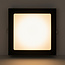 LED Einbaustrahler - 18W - 225x225mm - Warmweiß 3000K - IP40 - Quadratisch - Schwarz