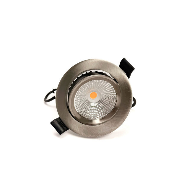 COB LED Einbauspot | 5W | Ø85mm | Warmweiß 2700K | Schwenkbar | Dimmbar | Aluminium