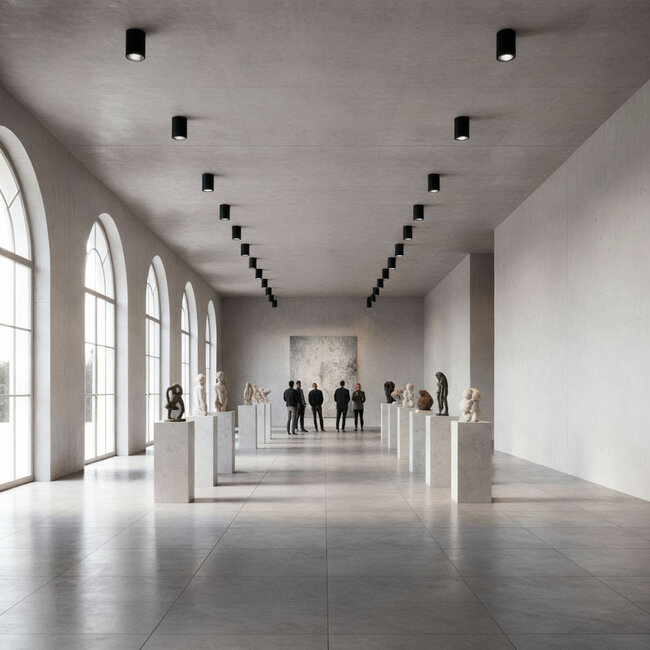 PURPL Aufbau-Spot GU10  | Ø70mm x 100mm | Schwarz | Rund | IP54