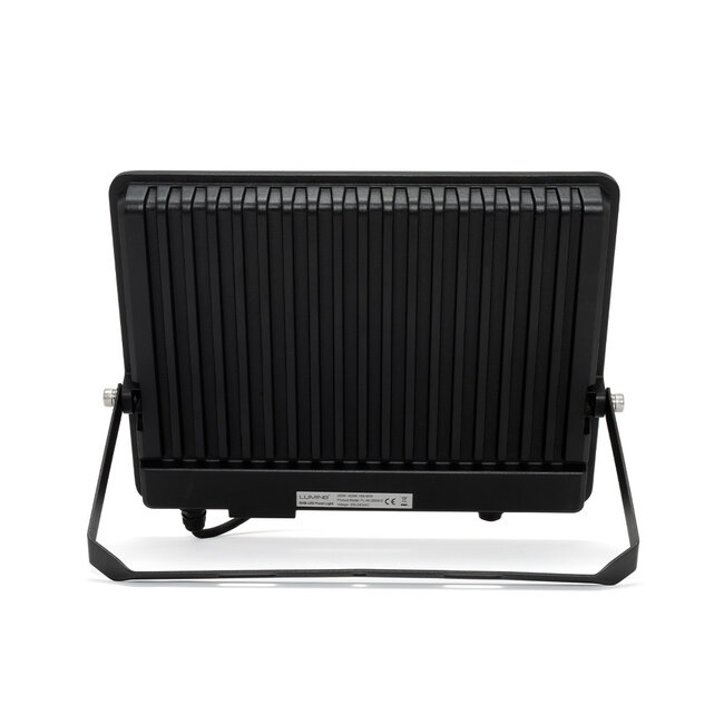 LED Flutlicht 200W ≙ 21000 lm | neutralweiß 4000K | IP65 | IK06 | inkl. Halterbügel | Schwarz