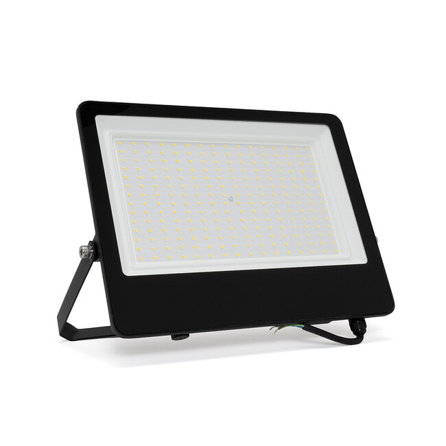 LED Flutlicht 200W ≙ 21000 lm | neutralweiß 4000K | IP65 | IK06 | inkl. Halterbügel | Schwarz