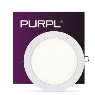 PURPL LED Einbaustrahler | 18W | Ø225mm | Neutralweiß 4000K | IP40 | Rund | Weiß