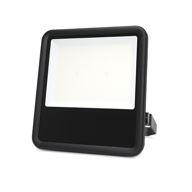 LED Flutlicht 200W | kaltweiß 6000K | IP66 | IK08 | inkl. Halterbügel | Schwarz