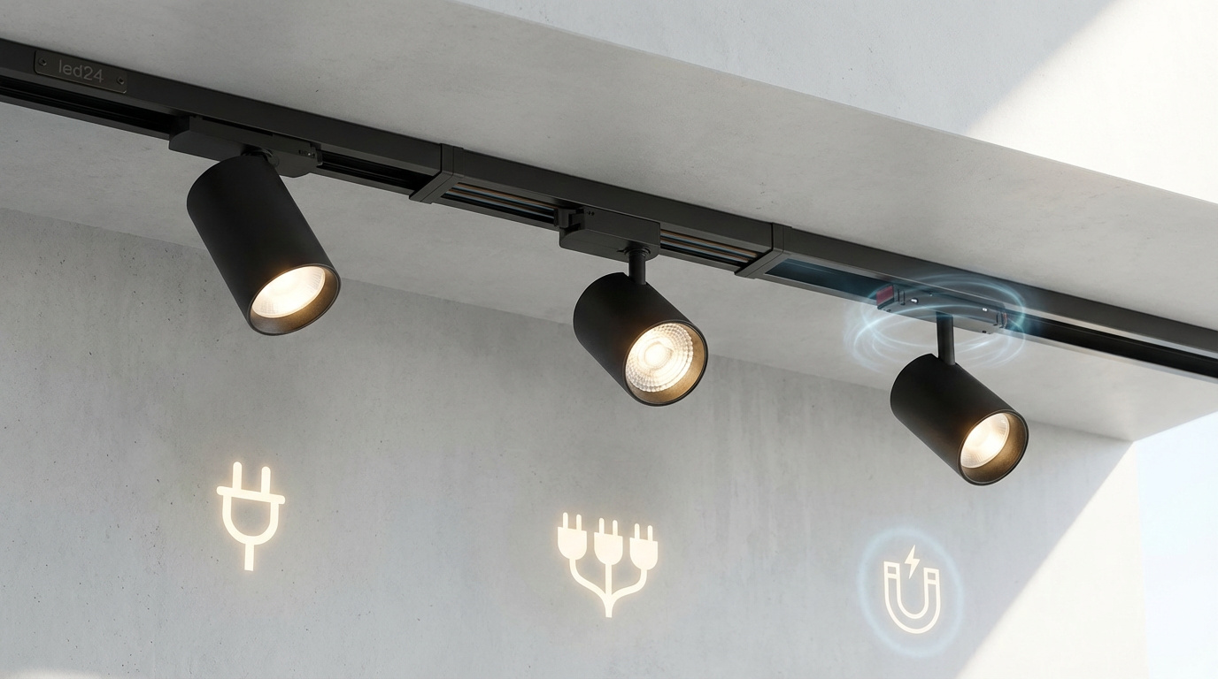Welche Schienenbeleuchtung? 1-, 3-Phasen und 48V im Vergleich