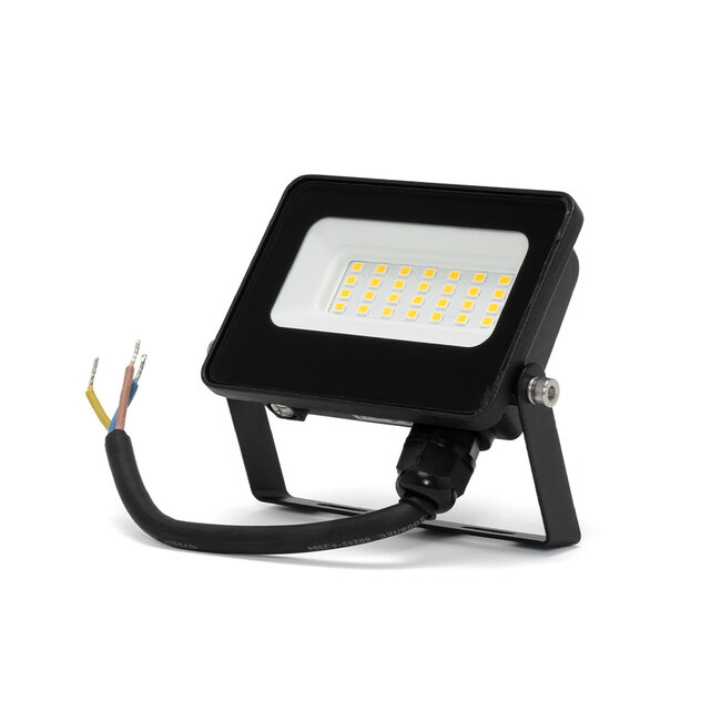 LED Flutlicht 10W ≙ 1050 lm | neutralweiß 4000K | IP65 | IK06 | inkl. Halterbügel | Schwarz