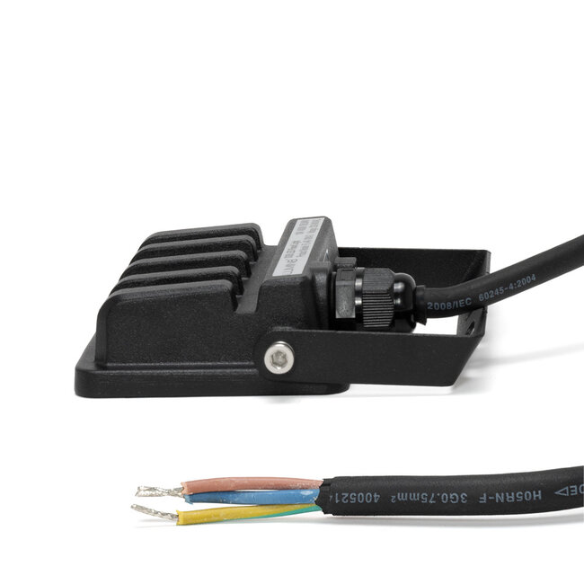 LED Flutlicht 10W ≙ 1050 lm | neutralweiß 4000K | IP65 | IK06 | inkl. Halterbügel | Schwarz