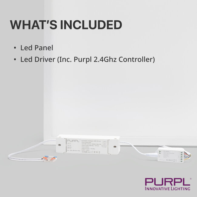 LED Panel | 30x60 | RGB+CCT | 24W | 107 lm/W / 2568lm | dimmbar | UGR<22 | flimmerfrei | Edge-lit