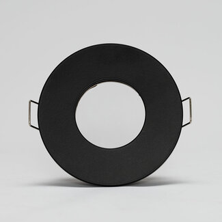 PURPL Einbaurahmen inkl. GU10 Fassung | Außen Ø83mm | Lochmaß Ø68mm | IP65 - wasserdicht | Aluminium Schwarz