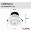 PURPL COB LED Einbauspot | 5W | Ø85mm | Warmweiß 2700K | Schwenkbar | Weiß