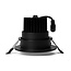 PURPL COB LED Einbauspot | 7W | Ø108mm | Warmweiß 2700K | Schwenkbar | Schwarz
