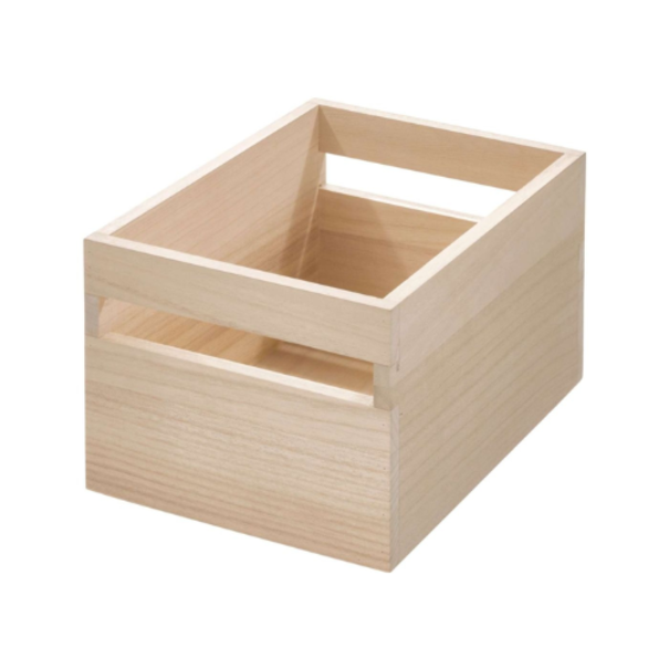 iDesign Opbergbox met handvat hout