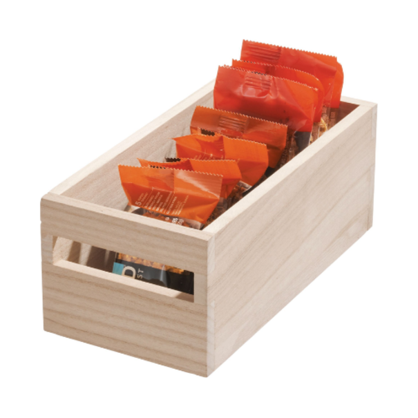 iDesign Houten opbergbak met handvat A