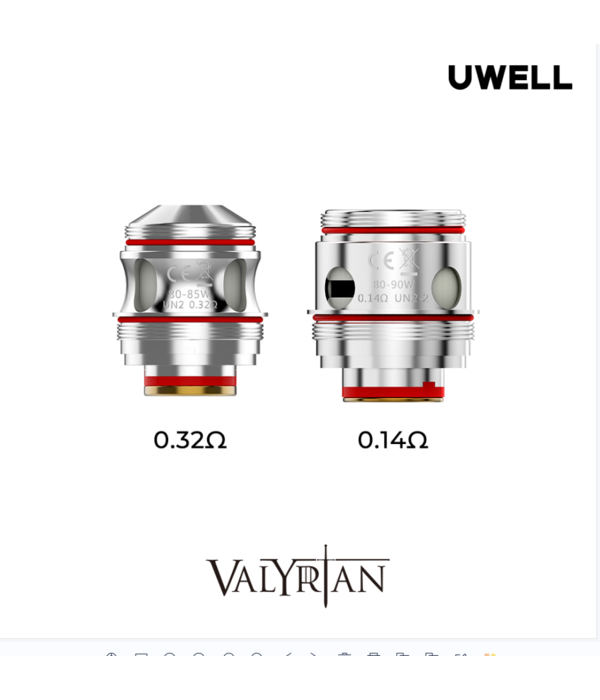 Uwell Uwell Valyrian III Coils (2pcs)